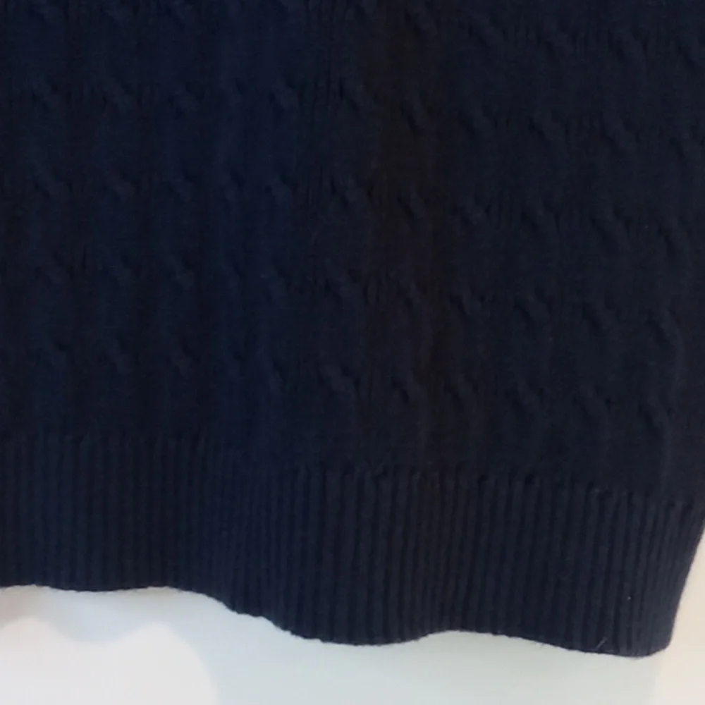 Vintage 90s Tommy Hilfiger Sweater Vest Navy Blue Men's Sz L EUC NICE!